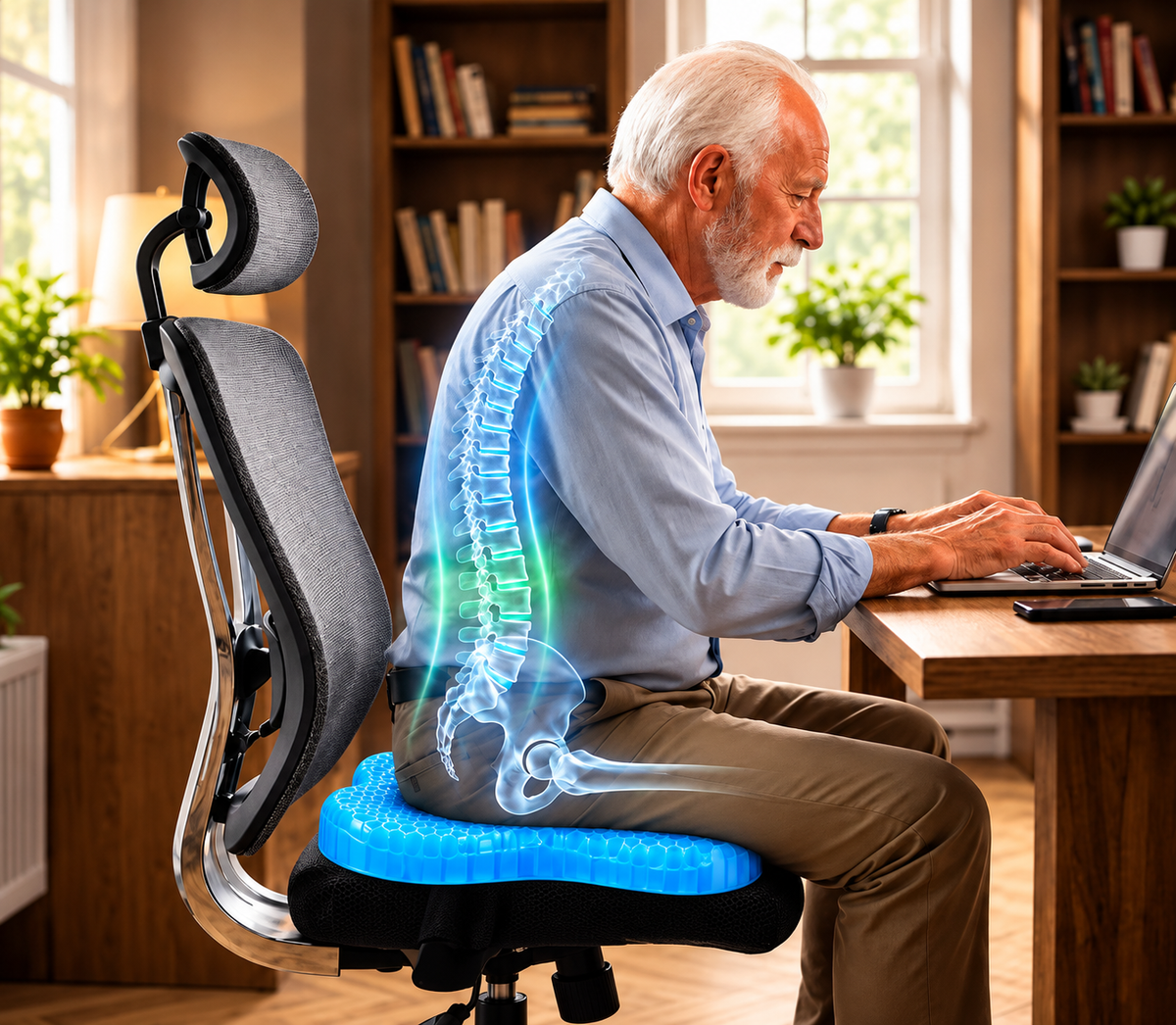 Yuvielo Ergonomisch Zitkussen